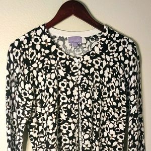 Laura Scott abstract patterned cardigan
